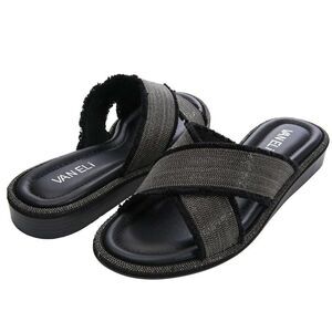 Vaneli Bogie Slides Size 10N Black Canvas NIB